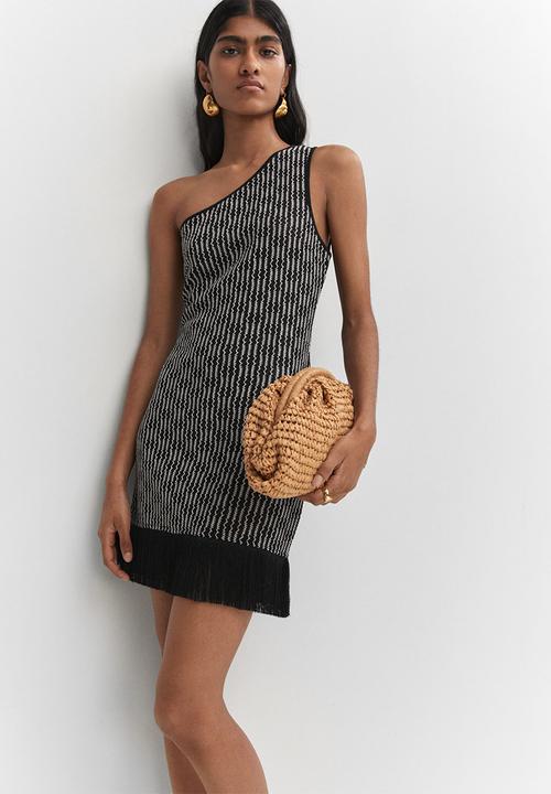 MANGO - Dress rusti - black