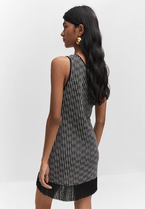 MANGO - Dress rusti - black