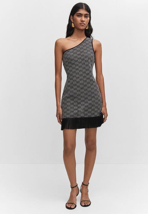 MANGO - Dress rusti - black