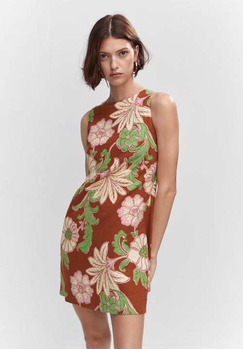 MANGO - Dress noemi - brown