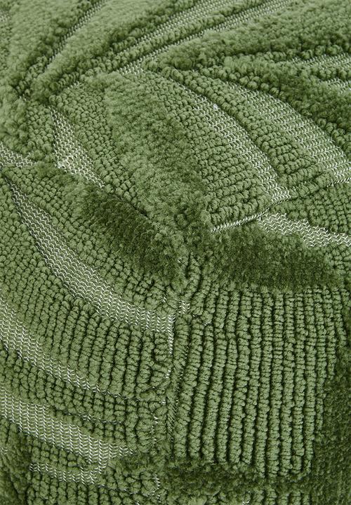 Sixth Floor - Cammy leaf ottoman - green