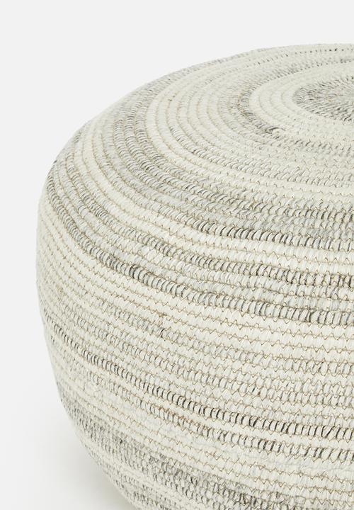 Sixth Floor - Khanyi ottoman - grey