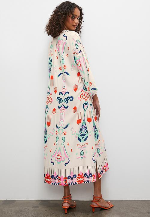 Superbalist - Kaftan dress with volume sleeve - summer ikat