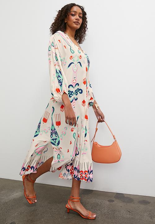 Superbalist - Kaftan dress with volume sleeve - summer ikat
