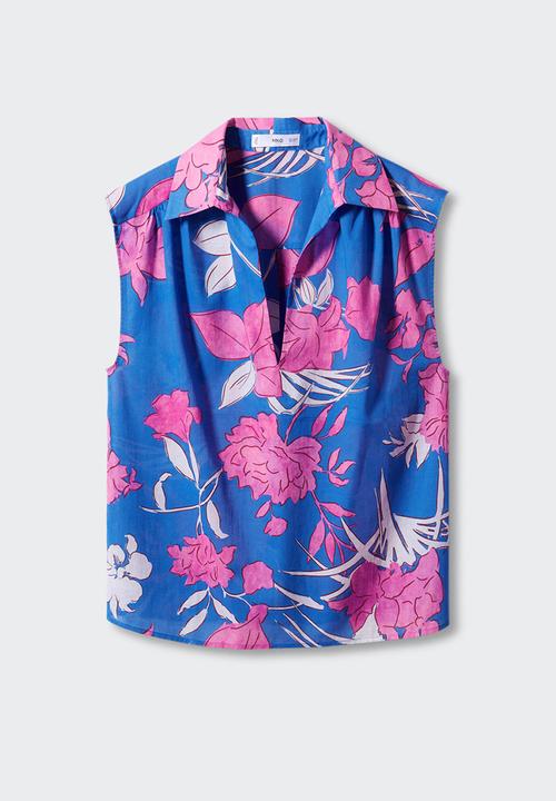 MANGO - Shirt nuti - mid-blue