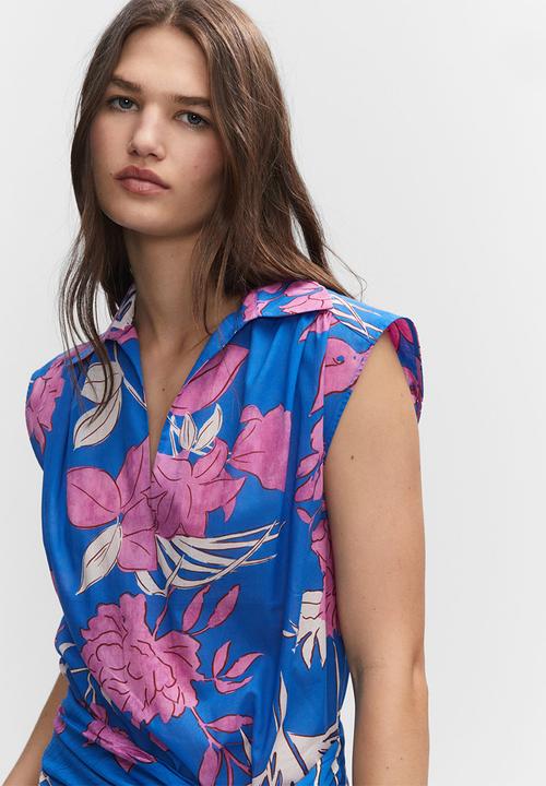 MANGO - Shirt nuti - mid-blue