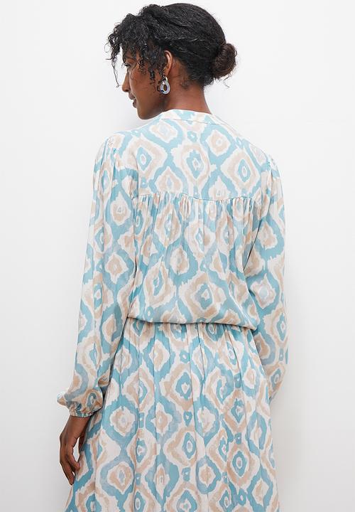 edit - Textured notch neck shell - multi 