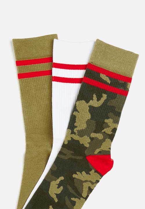 Diesel  - Skm-ray-three pack socks - multi 