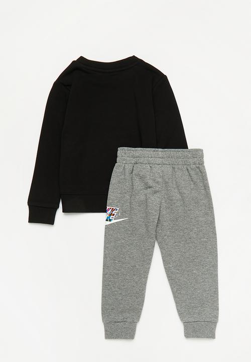 Nike - Nkb b nsw thrill crew pant set - carbon heather