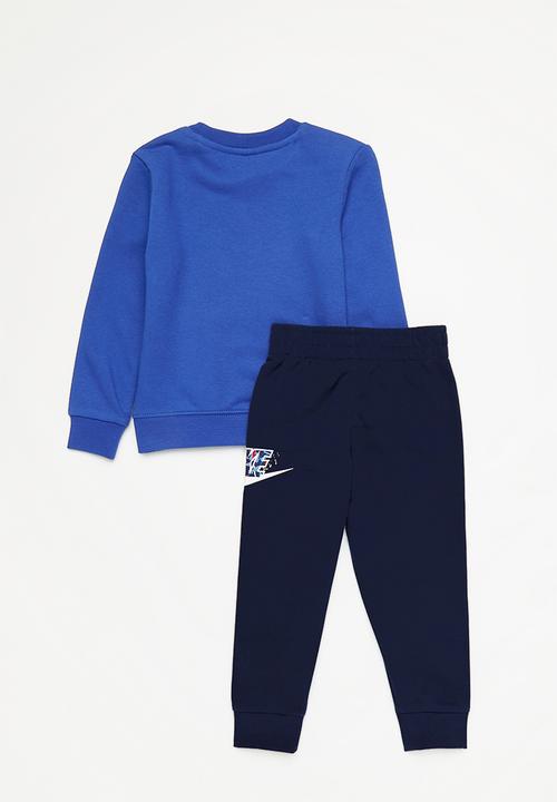 Nike - Nkb b nsw thrill crew pant set - midnight navy