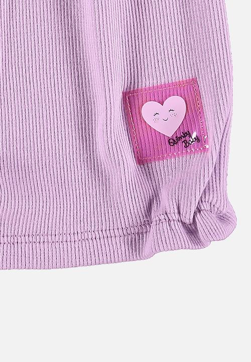 Quimby - Ribbed romper - light purple