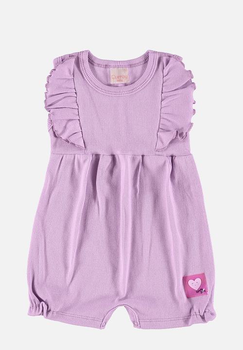 Quimby - Ribbed romper - light purple