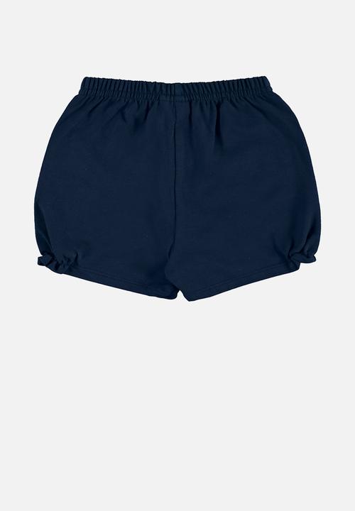 Quimby - Set - ribbed blouse and elastane jersey shorts - light purple & navy 