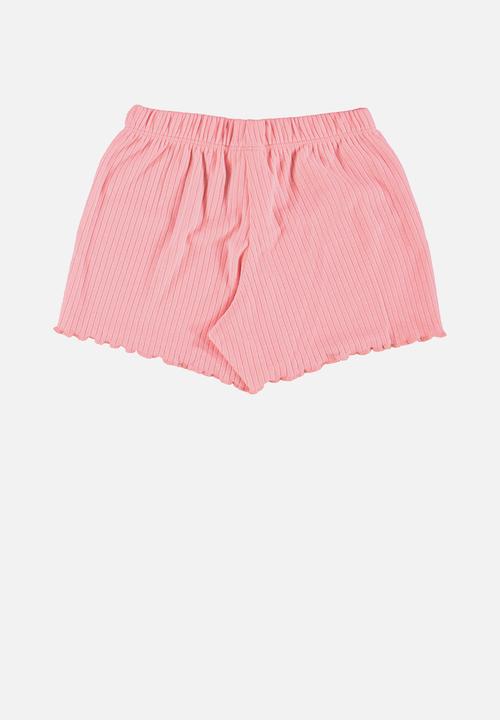 Quimby - Set - ribbed blouse and shorts pyjama - pink