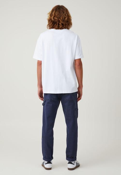 Cotton On - Relaxed tapered jean - worker washed navy