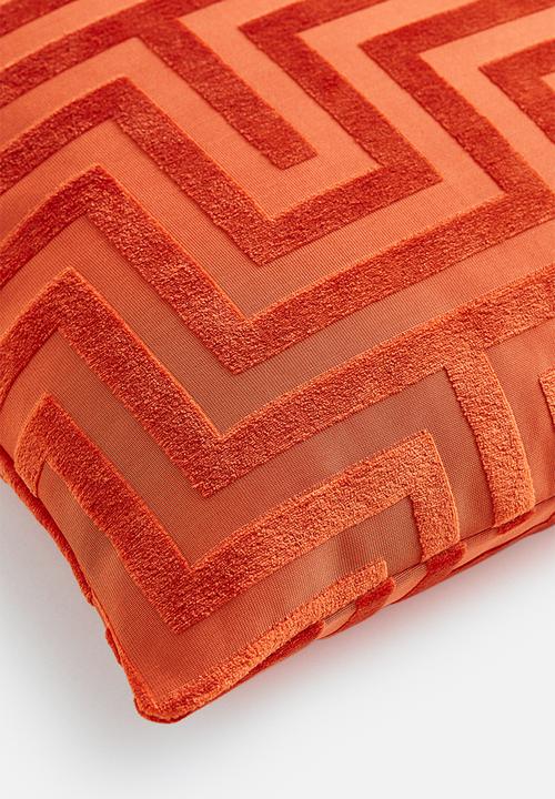 H&M - Velvet cushion cover - orange