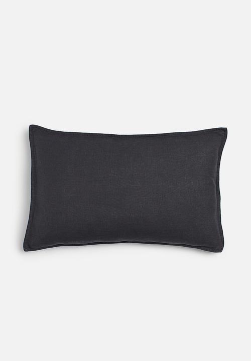 H&M - Washed linen cushion cover - grey