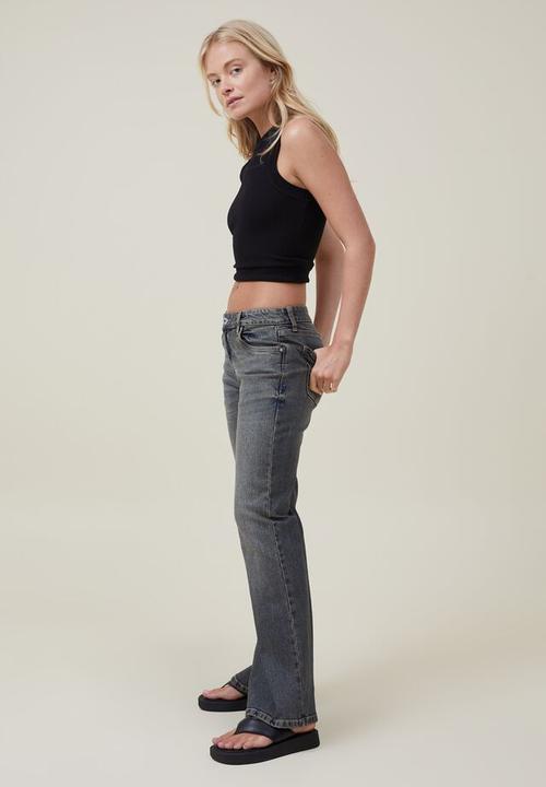 Cotton On - Stretch bootleg jean - logans blue