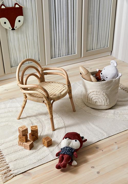 H&M - Rainbow cotton rug - white