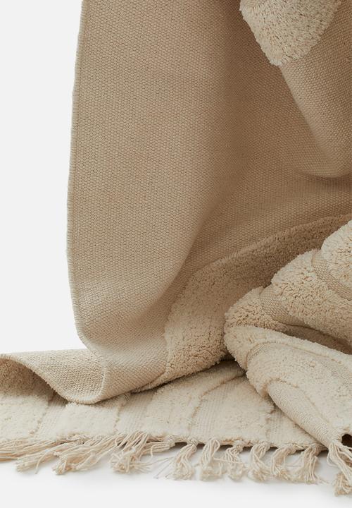 H&M - Rainbow cotton rug - white