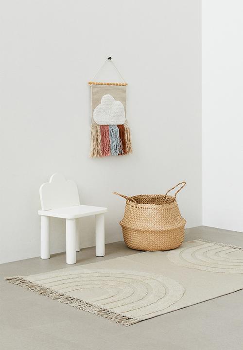 H&M - Rainbow cotton rug - white