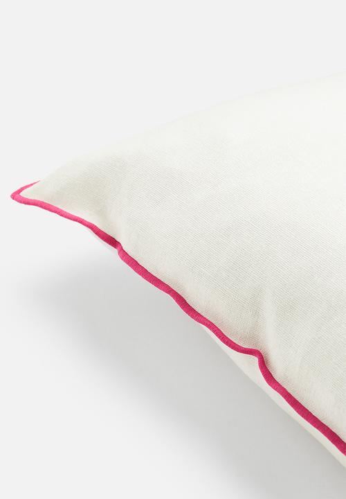 H&M - Linen-blend cushion cover - multi,white