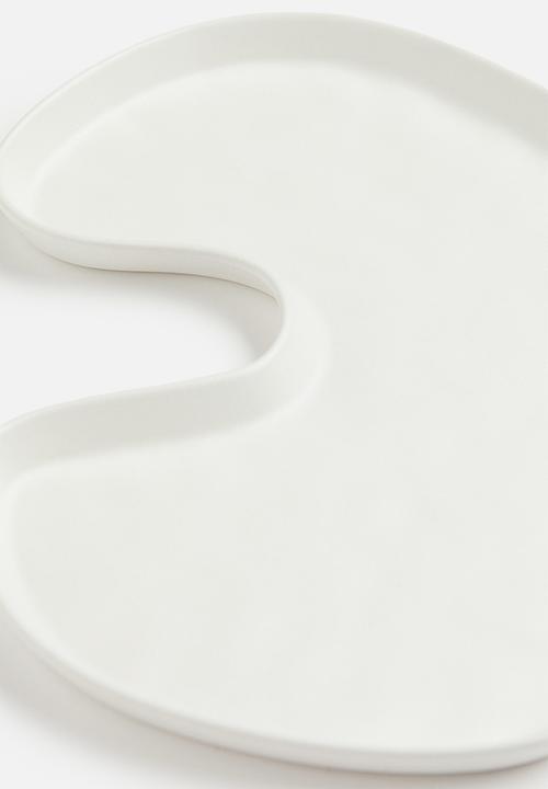 H&M - Stoneware tray - white