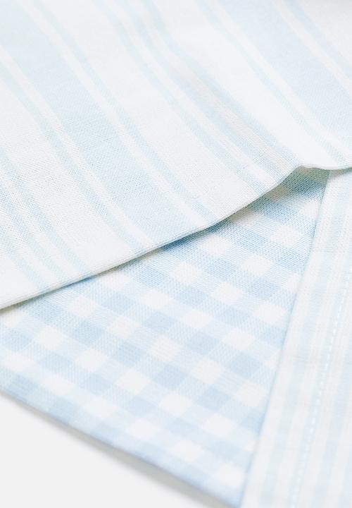 H&M - 3-pack cotton tea towels - blue,multi