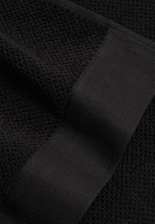 H&M - Cotton terry bath towel - black