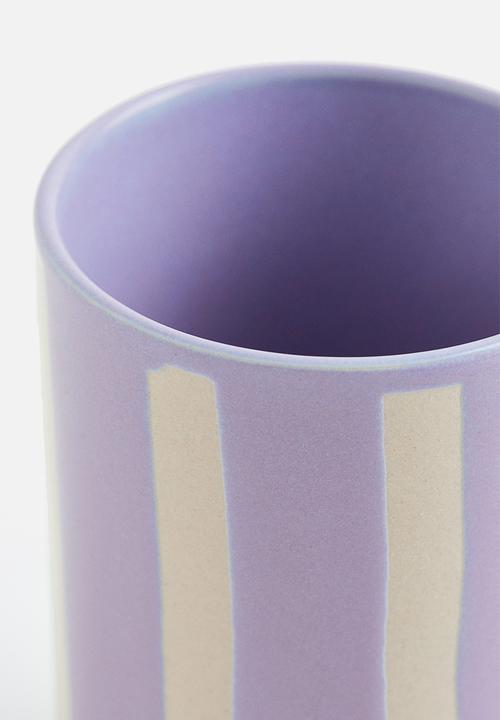 H&M - Stoneware toothbrush mug - purple