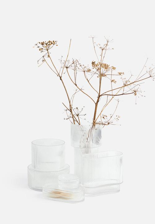 H&M - Round glass box - transparent
