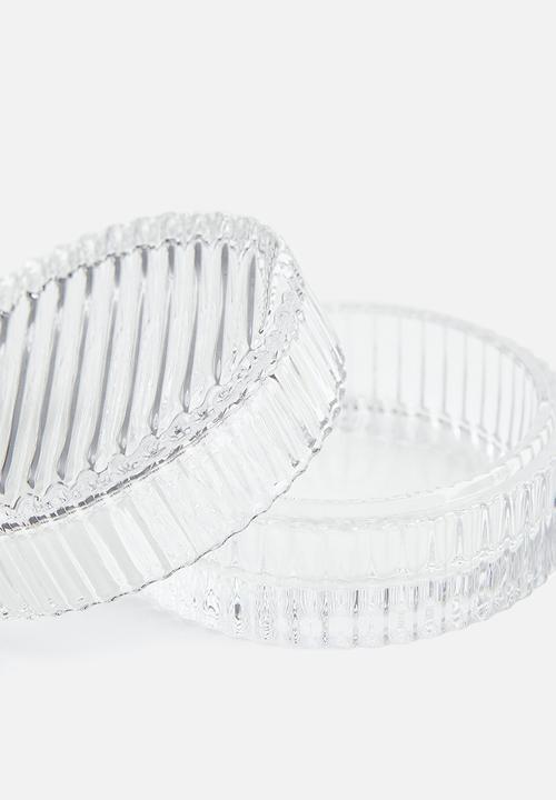 H&M - Round glass box - transparent