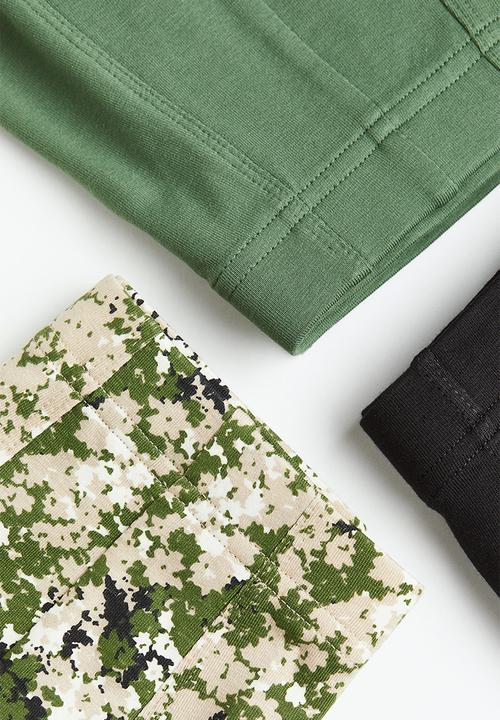 H&M - 3-pack short cotton trunks - multi 