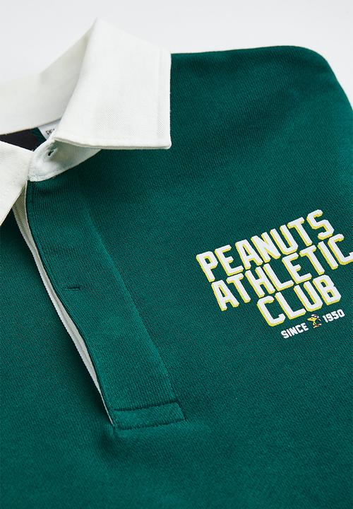 H&M - Relaxed fit printed polo shirt -  dark green