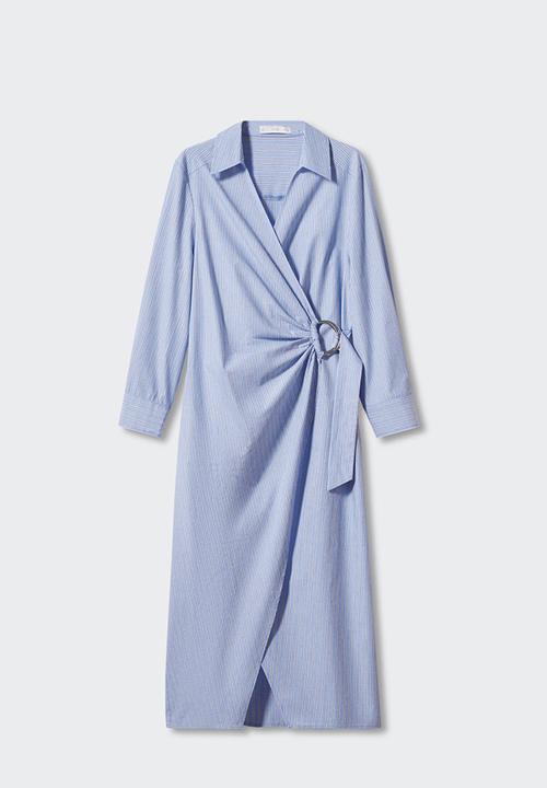 MANGO - Dress rayamil-h - mid-blue