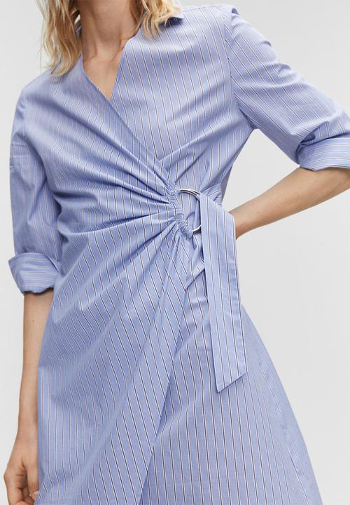 MANGO - Dress rayamil-h - mid-blue