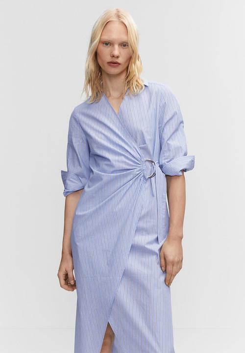 MANGO - Dress rayamil-h - mid-blue