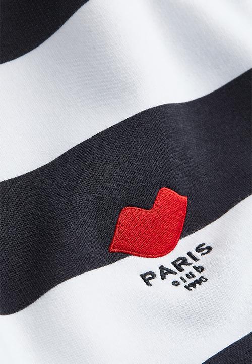 H&M - Sweatshirt - white/striped