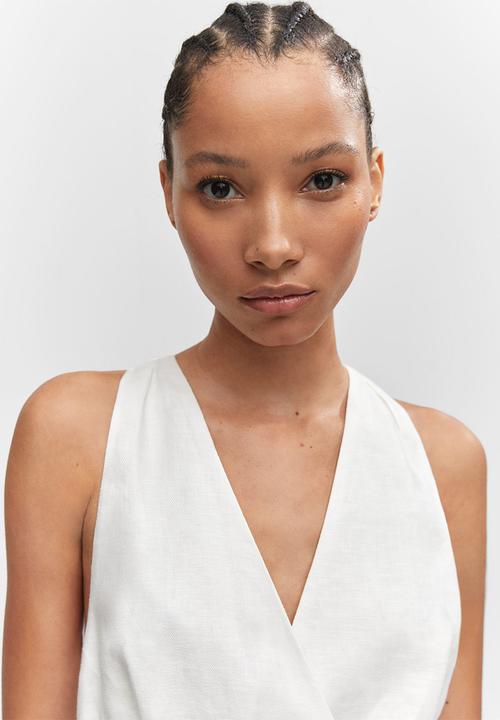 MANGO - Dress amalfi - off white
