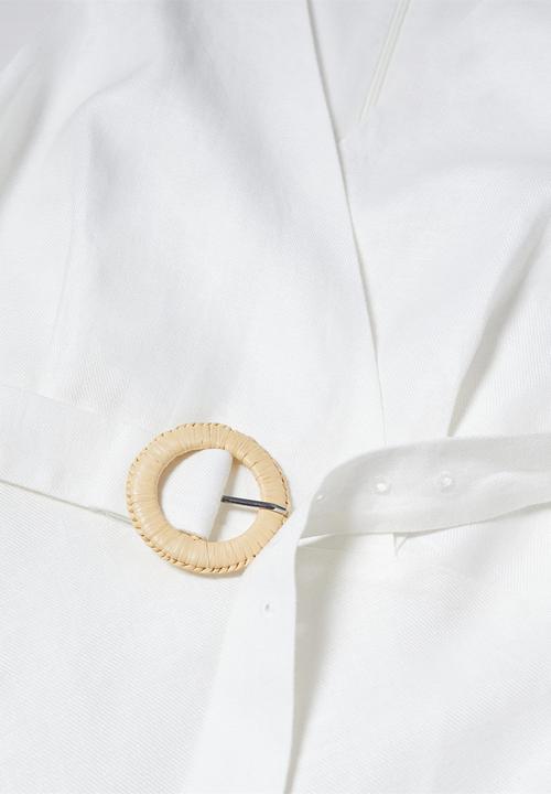 MANGO - Dress amalfi - off white
