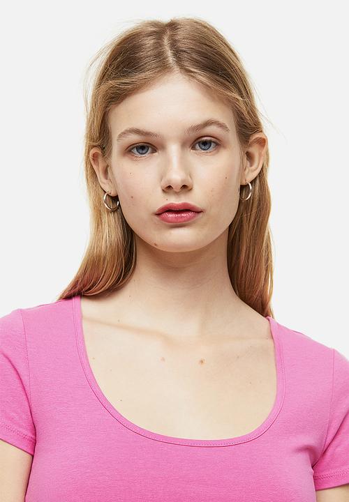 H&M - Cotton jersey top - cerise