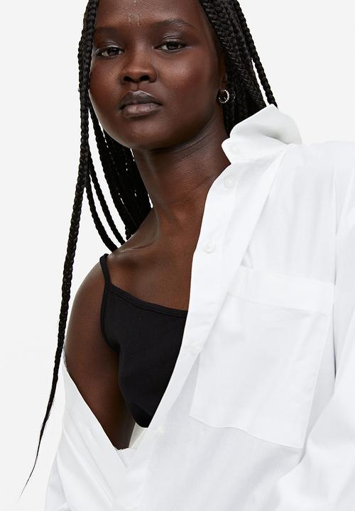H&M - Cotton poplin shirt - white