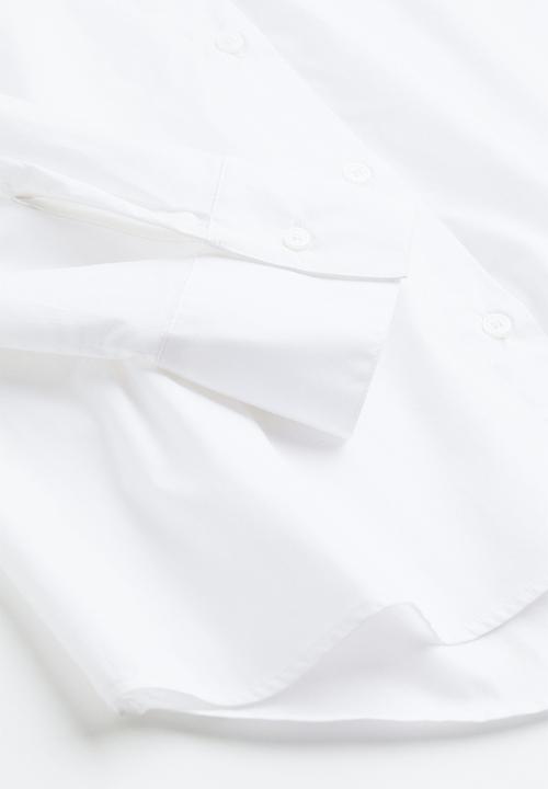 H&M - Cotton poplin shirt - white