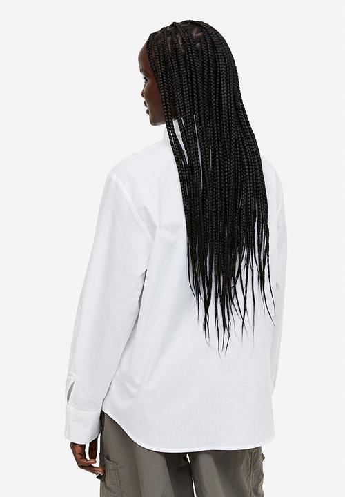 H&M - Cotton poplin shirt - white