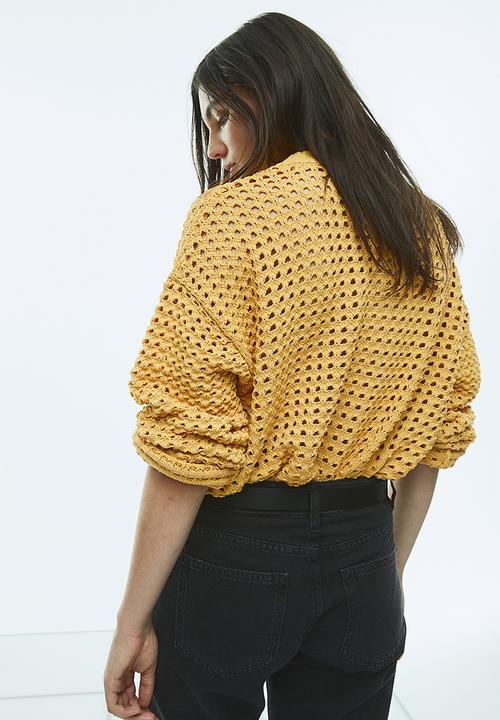 H&M - Pointelle-knit jumper - yellow