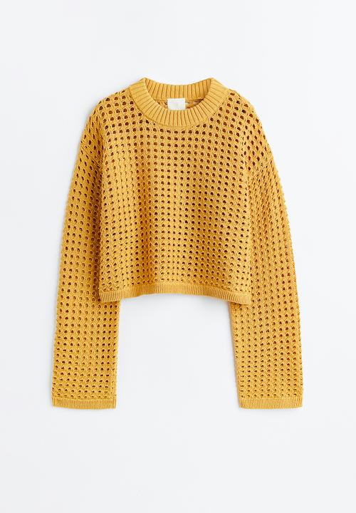 H&M - Pointelle-knit jumper - yellow