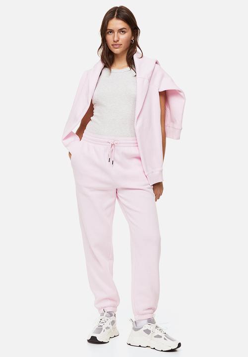 H&M - Cotton-blend sweatpants - light pink