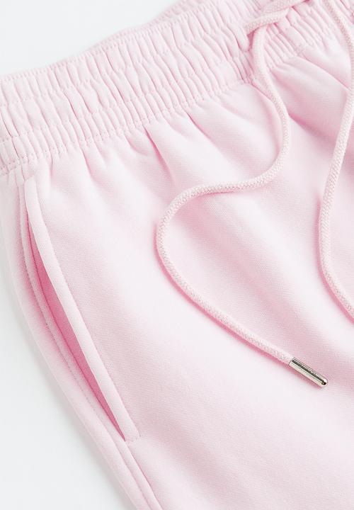H&M - Cotton-blend sweatpants - light pink