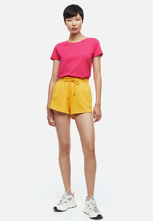 H&M - Cotton T-shirt - cerise 