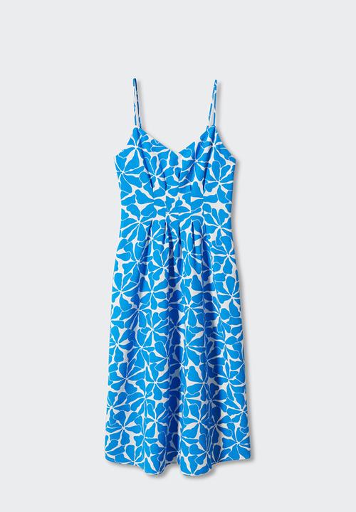 MANGO - Dress salinas - mid-blue